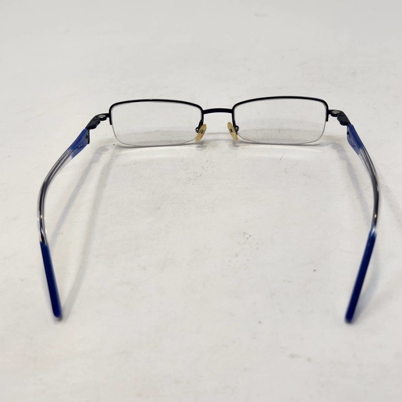 Takumi T9666 Womens Semi Frame Eyeglasses Glasses Blue Clear Rectangle - Picture 4 of 6